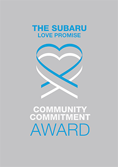 Subaru Love Promise Customer and Community Commitment Award